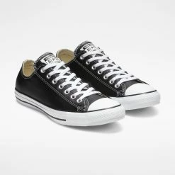 Unisex Converse Chuck Taylor All Star Leather Shoes Black BLACK -men‘s shop online 132174C D 107X1 c4812d3a 684e 4d6a 85c7 df57f8580f0e