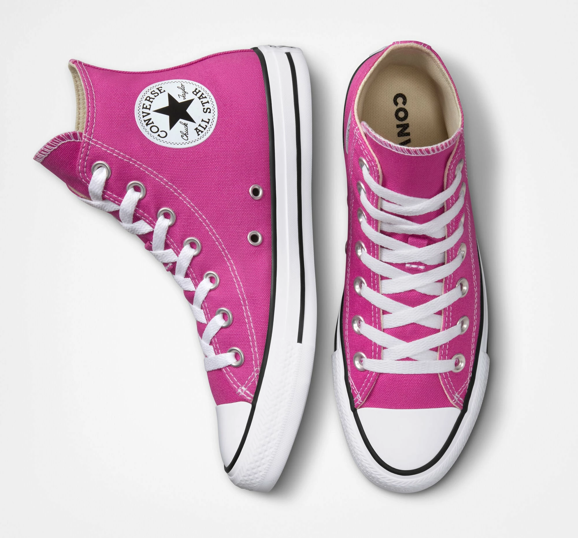 Unisex Converse Chuck Taylor All Star Hi Shoes Active Fuchsia PINK 7 Unisex Converse Chuck Taylor All Star Hi Shoes Active Fuchsia PINK - Image 5
