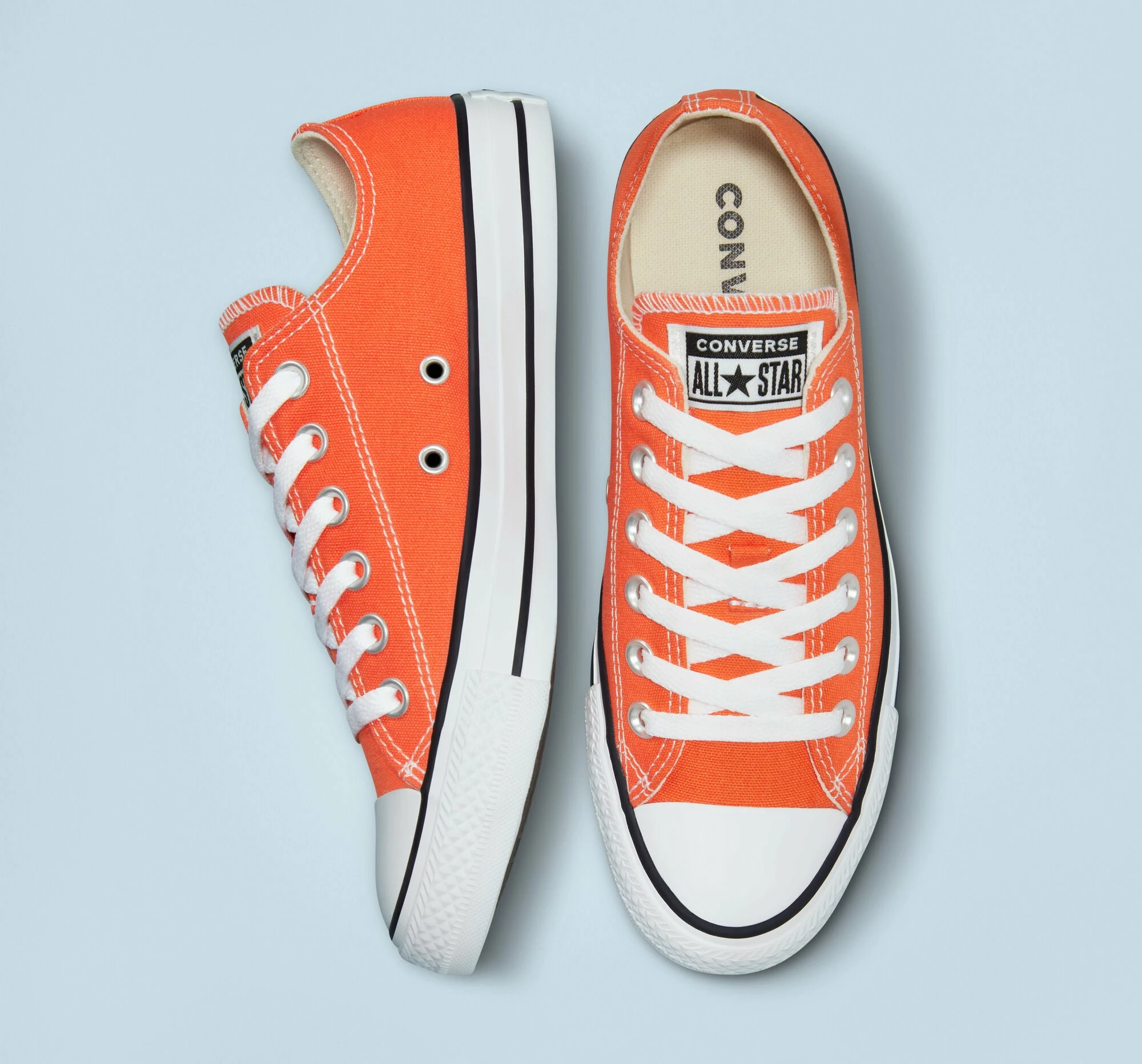 Unisex Converse Chuck Taylor All Star Low Shoes Orange ORANGE 7 Unisex Converse Chuck Taylor All Star Low Shoes Orange ORANGE - Image 5