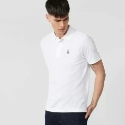 Men's Psycho Bunny Classic Polo White WHITE -men‘s shop online B6K001ARPC WHT 2