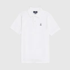 Men's Psycho Bunny Classic Polo White WHITE