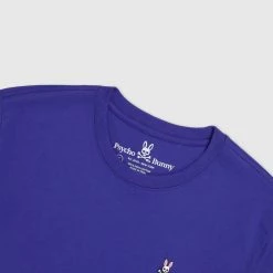 Men's Psycho Bunny Classic Crew Neck Tee Twilight Blue BLUE -men‘s shop online B6U014T1PC TWB F2