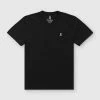 Men's Psycho Bunny Classic V Neck Tee Black BLACK