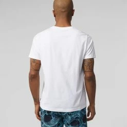 Men's Psycho Bunny Thames Graphic Tee White WHITE -men‘s shop online B6U448T1PC WHT 4 jpg