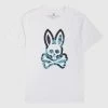 Men's Psycho Bunny Thames Graphic Tee White WHITE
