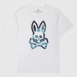 Men's Psycho Bunny Thames Graphic Tee White WHITE