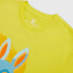 Men's Psycho Bunny Surrell Graphic Tee Sundance Yellow YELLOW -men‘s shop online B6U465T1PC SUD F2