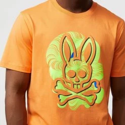 Men's Psycho Bunny Slaytor Graphic Tee Mojave Orange ORANGE -men‘s shop online B6U578T1PC MJO 3