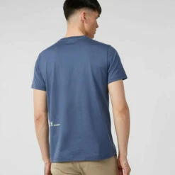 Men's Psycho Bunny Wardell Graphic Tee Marine Blue BLUE -men‘s shop online B6U605T1PC MRB 4