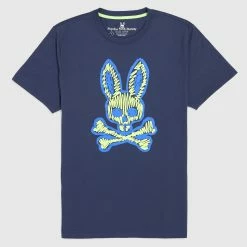 Men's Psycho Bunny Wardell Graphic Tee Marine Blue BLUE