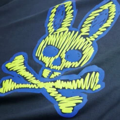 Men's Psycho Bunny Wardell Graphic Tee Marine Blue BLUE -men‘s shop online B6U605T1PC MRB F3