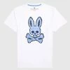 Men's Psycho Bunny Wardell Graphic Tee White WHITE -men‘s shop online B6U605T1PC WHT F1 1