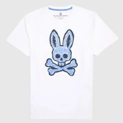 Men's Psycho Bunny Wardell Graphic Tee White WHITE