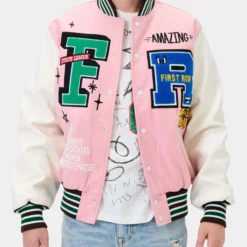 Unisex First Row State League Varsity Jacket Pink PINK -men‘s shop online FRJ0003 01 3500x de427a78 7919 4883 8ef9 d226c5d1974e scaled