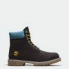Men's Timberland Premium 6-Inch Waterproof Boots Black Nubuck Blue BLACK -men‘s shop online MEN S TIMBERLAND PREMIUM 6 INCH WATERPROOF BOOTS Black Blue TB0A5RX8F49 06