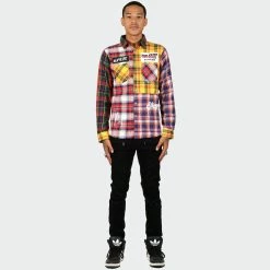 Men's KLEEP DIGRIS Premium Flannel Button Down Shirt MULTI COLOR -men‘s shop online Men s KLEEP DIGRIS Premium Flannel Button Down Shirt KW4900DIG 02