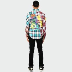 Men's KLEEP GALLANT Premium Flannel Button Down Shirt MULTI COLOR -men‘s shop online Men s KLEEP GALLANT Premium Flannel Button Down Shirt KW4940GAL 02