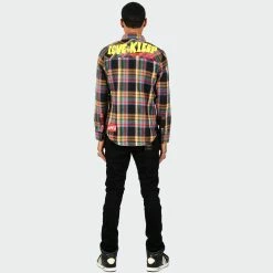 Men's KLEEP MIKADO Premium Flannel Button Down Shirt MULTI COLOR -men‘s shop online Men s KLEEP MIKADO Premium Flannel Button Down Shirt KW4920MIK 04