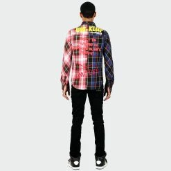 Men's KLEEP PUCE Premium Flannel Button Down Shirt MULTI COLOR -men‘s shop online Men s KLEEP PUCE Premium Flannel Button Down Shirt KW4930PUC 02