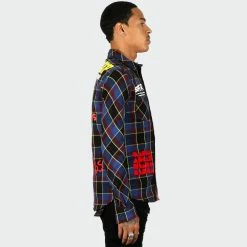 Men's KLEEP PUCE Premium Flannel Button Down Shirt MULTI COLOR -men‘s shop online Men s KLEEP PUCE Premium Flannel Button Down Shirt KW4930PUC 04