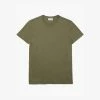 Men's Lacoste Crew Neck Pima Cotton Jersey T-Shirt Tank Green OLIVE GREEN