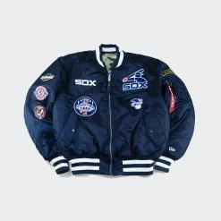Alpha Industries X New Era Chicago White Sox MA-1 Bomber Jacket Navy NAVY