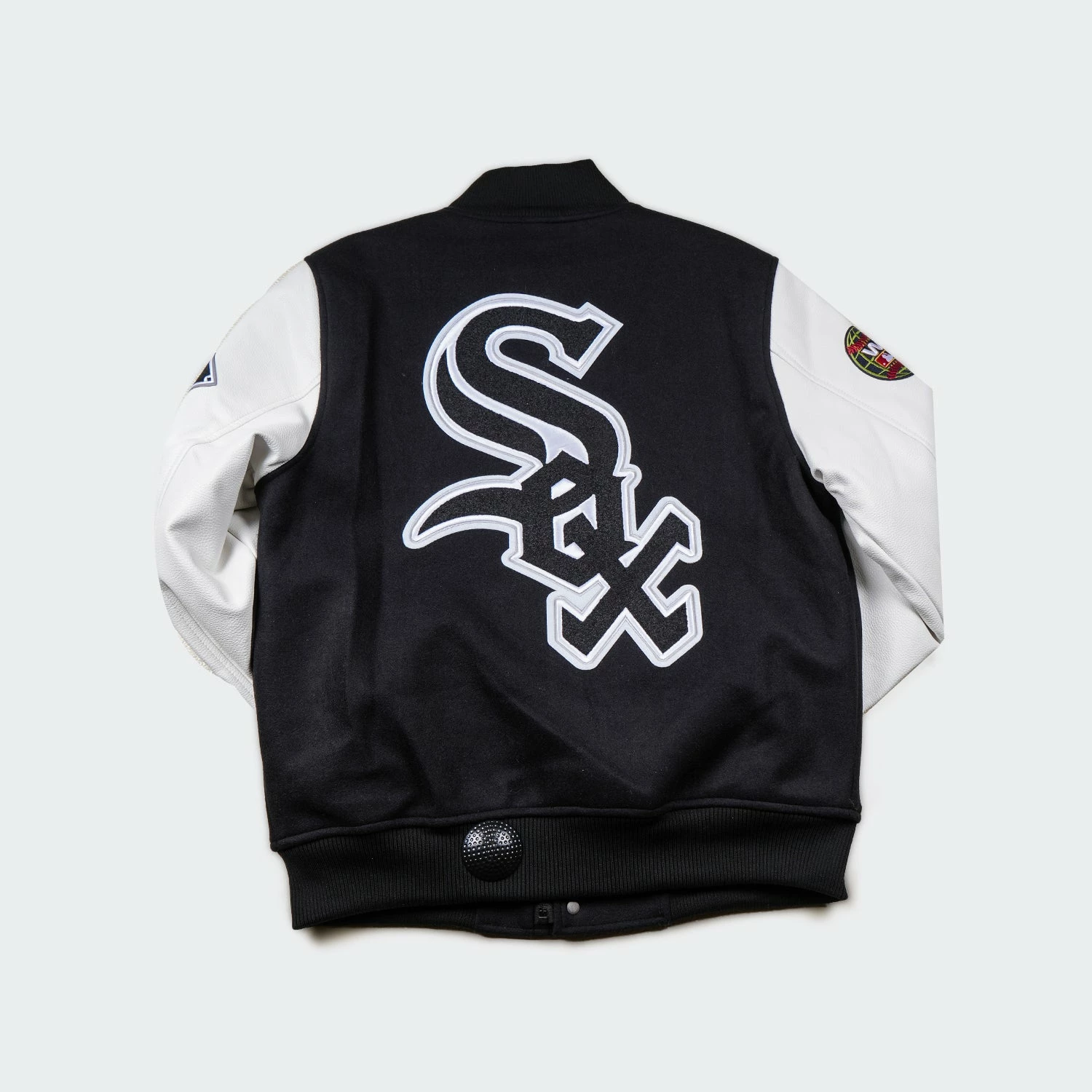 Men’s Pro Standard Chicago White Sox Varsity Jacket Black BLACK 4 Men’s Pro Standard Chicago White Sox Varsity Jacket Black BLACK - Image 2