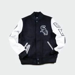 Men’s Pro Standard Chicago White Sox Varsity Jacket Black White BLACK