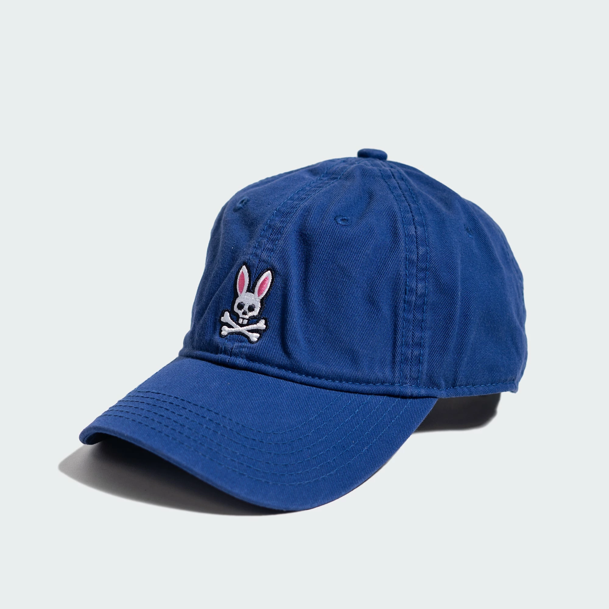 Men's Psycho Bunny Sunbleached Cap Twilight Blue BLUE 2 Men's Psycho Bunny Sunbleached Cap Twilight Blue BLUE