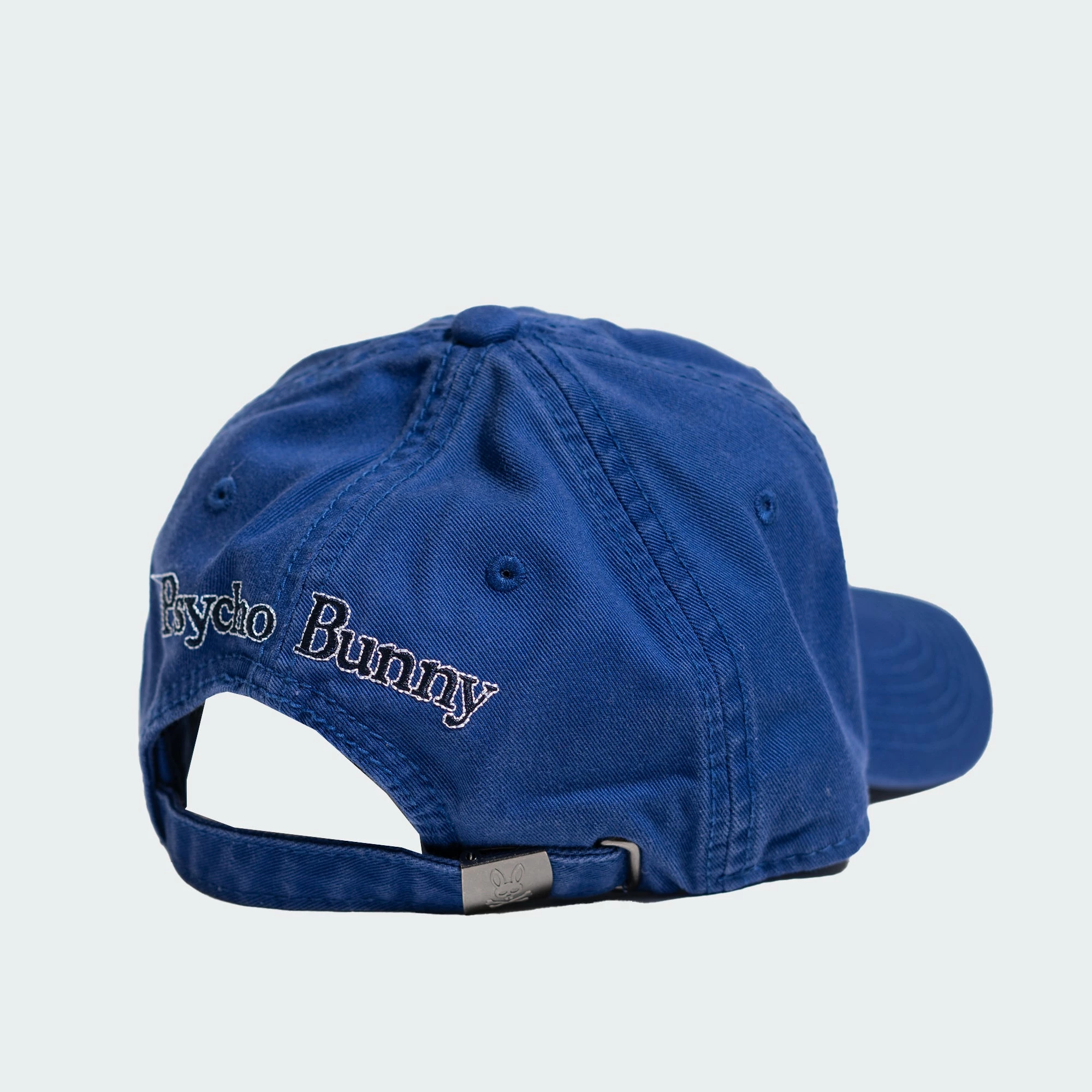 Men's Psycho Bunny Sunbleached Cap Twilight Blue BLUE 3 Men's Psycho Bunny Sunbleached Cap Twilight Blue BLUE - Image 2