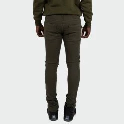 Men's TWO MILL TWENTY "Ogden" Slim Skinny Ripped Torn Stitched Patched Urban Streetwear Designer Denim Jeans Olive OLIVE GREEN 8 Men's TWO MILL TWENTY "Ogden" Slim Skinny Ripped Torn Stitched Patched Urban Streetwear Designer Denim Jeans Olive OLIVE GREEN -men‘s shop online Men s TWO MILL TWENTY Ogden Slim Skinny Ripped Torn Stitched Patched Urban Streetwear Designer Denim Jeans Olive TMB32204OLV 04