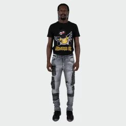 Men's TWO MILL TWENTY "Winchester" Slim Skinny Acid Wash Cargo Pocket Urban Streetwear Designer Denim Jeans Grey Acid GRAY 9 Men's TWO MILL TWENTY "Winchester" Slim Skinny Acid Wash Cargo Pocket Urban Streetwear Designer Denim Jeans Grey Acid GRAY -men‘s shop online Men s TWO MILL TWENTY Winchester Slim Skinny Acid Wash Cargo Pocket Urban Streetwear Designer Denim Jeans Grey Acid TMB32203GRY 01