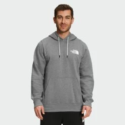 Men's The North Face Box NSE Pullover Hoodie Grey GRAY