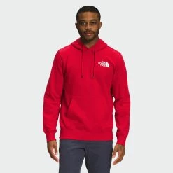 Men's The North Face Box NSE Pullover Hoodie Red RED