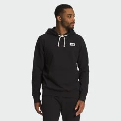 Men's The North Face Heritage Patch Pullover Hoodie Black BLACK