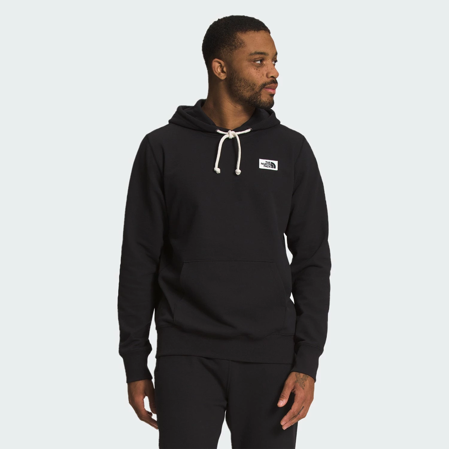 Men's The North Face Heritage Patch Pullover Hoodie Black BLACK 3 Men's The North Face Heritage Patch Pullover Hoodie Black BLACK