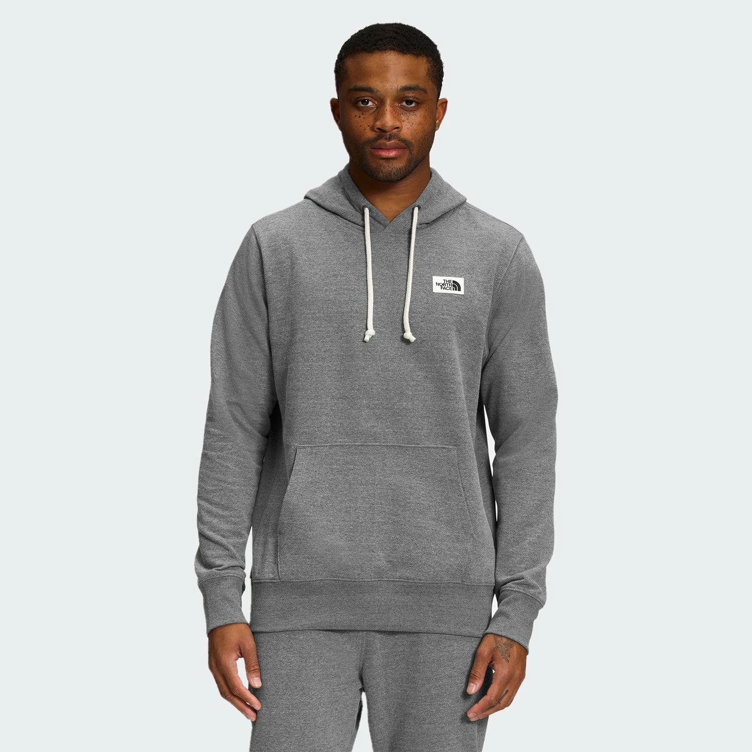 Men's The North Face Heritage Patch Pullover Hoodie Grey GRAY 3 Men's The North Face Heritage Patch Pullover Hoodie Grey GRAY