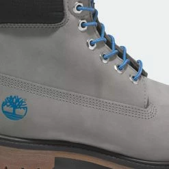 Men's Timberland Premium 6-Inch Waterproof Boots Medium Grey Blue GRAY -men‘s shop online Men s Timberland Premium 6 Inch Waterproof Boots Medium Grey Blue TB0A5RX8F49 02