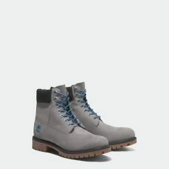 Men's Timberland Premium 6-Inch Waterproof Boots Medium Grey Blue GRAY -men‘s shop online Men s Timberland Premium 6 Inch Waterproof Boots Medium Grey Blue TB0A5RX8F49 05