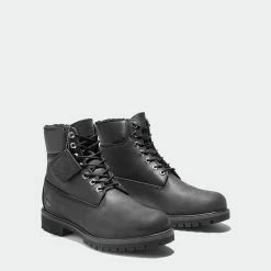 Men's Timberland Premium Warm-Lined 6-Inch Waterproof Boots Black BLACK -men‘s shop online Men s Timberland Premium Warm Lined 6 Inch Waterproof Boots Black TB0A2E2P001 03