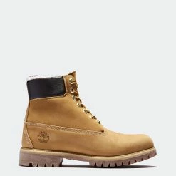 Men's Timberland Premium Warm-Lined 6-Inch Waterproof Boots Wheat WHEAT