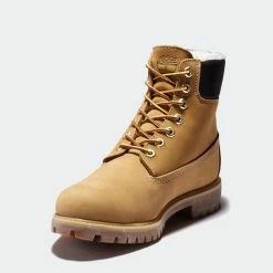Men's Timberland Premium Warm-Lined 6-Inch Waterproof Boots Wheat WHEAT -men‘s shop online Men s Timberland Premium Warm Lined 6 Inch Waterproof Boots Wheat TB0A2E31231 02