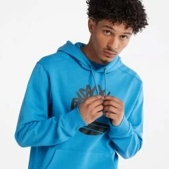 Men's Timberland Tree Logo Hoodie Bright Blue BLUE -men‘s shop online Men s Timberland Tree Logo Hoodie Bright Blue TB0A2BJHCZ9 04