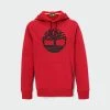 Men's Timberland Tree Logo Hoodie Scarlet RED -men‘s shop online Men s Timberland Tree Logo Hoodie Scarlet TB0A2BJHCC8