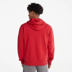 Men's Timberland Tree Logo Hoodie Scarlet RED -men‘s shop online Men s Timberland Tree Logo Hoodie Scarlet TB0A2BJHCC8 06