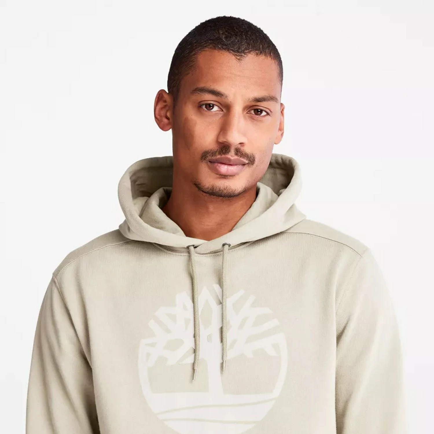 Men's Timberland Tree Logo Hoodie Taupe BEIGE 7 Men's Timberland Tree Logo Hoodie Taupe BEIGE - Image 5