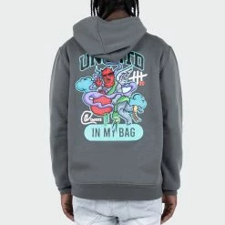 Men's TWO MILL TWENTY "Always In My Bag" Hoodie Charcoal DARK GRAY 7 Men's TWO MILL TWENTY "Always In My Bag" Hoodie Charcoal DARK GRAY -men‘s shop online Men s Always In My Bag Hoodie Graphic Dark Angel Moneybag Urban Clothing For Men Grey Charcoal TMF42205CHA 03