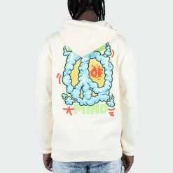 Men's TWO MILL TWENTY "In My Feels" Hoodie Off White CREAM -men‘s shop online Men s In My Feels Hoodie Graphic Flaming Heart Peace Urban Clothing for Men Off white TMF42203OWH 03