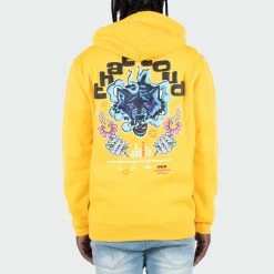 Men's TWO MILL TWENTY "That Loud" Hoodie Yellow YELLOW 7 Men's TWO MILL TWENTY "That Loud" Hoodie Yellow YELLOW -men‘s shop online Men s That s Loud Hoodie Graphic Wearwolf Dynamite Urban Street Fashion for Men Yellow TMF42204YEL 03