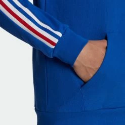 Men's Adidas Originals 3-Stripes Hoodie Royal Blue BLUE -men‘s shop online Men sadidasOriginals3 StripesHoodieRoyalBlueHK7394 7